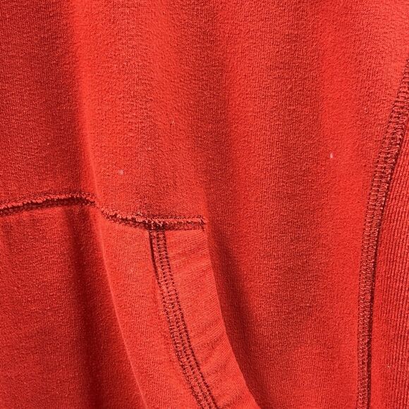 Abercrombie & Fitch NY Hoodie Sweatshirt Women Large Red Pullover Activewear Top - Picture 15 of 15